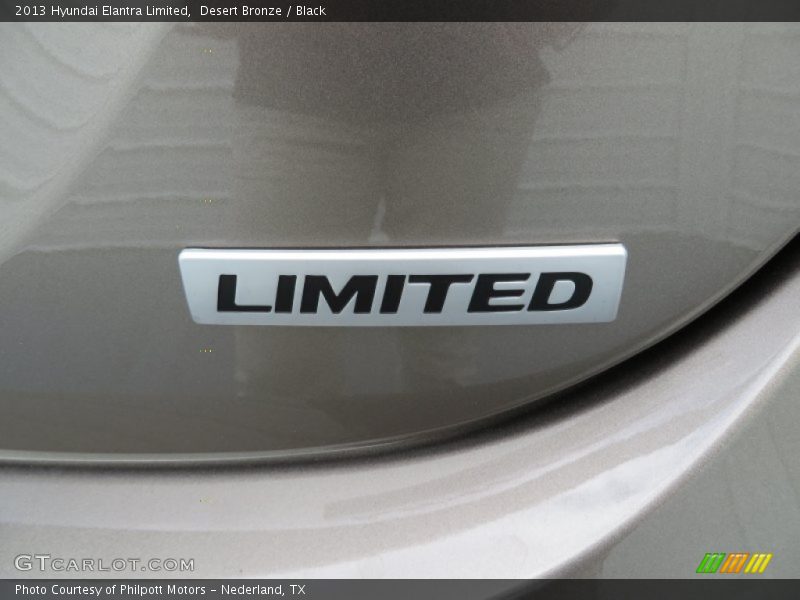 Desert Bronze / Black 2013 Hyundai Elantra Limited