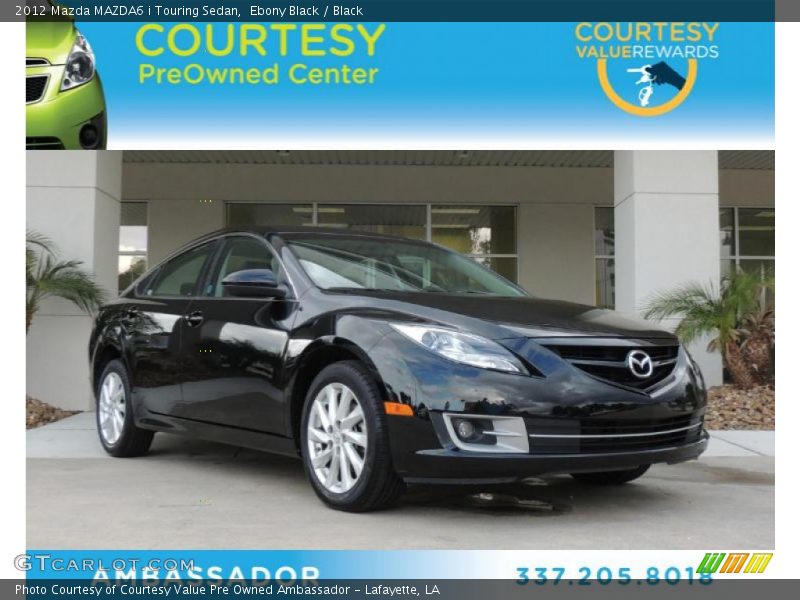 Ebony Black / Black 2012 Mazda MAZDA6 i Touring Sedan