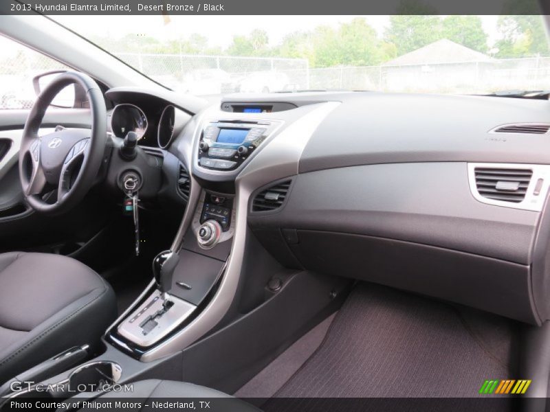 Desert Bronze / Black 2013 Hyundai Elantra Limited