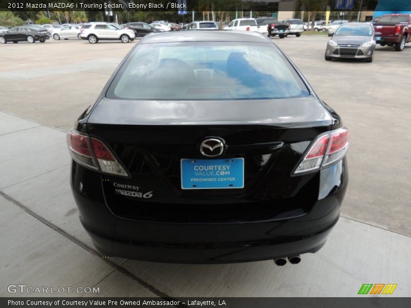 Ebony Black / Black 2012 Mazda MAZDA6 i Touring Sedan