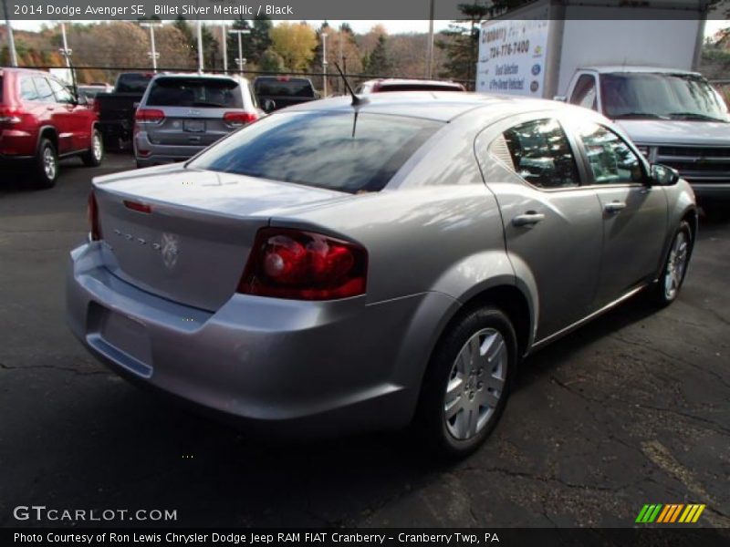 Billet Silver Metallic / Black 2014 Dodge Avenger SE