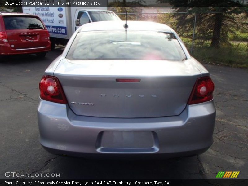 Billet Silver Metallic / Black 2014 Dodge Avenger SE