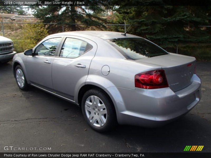 Billet Silver Metallic / Black 2014 Dodge Avenger SE