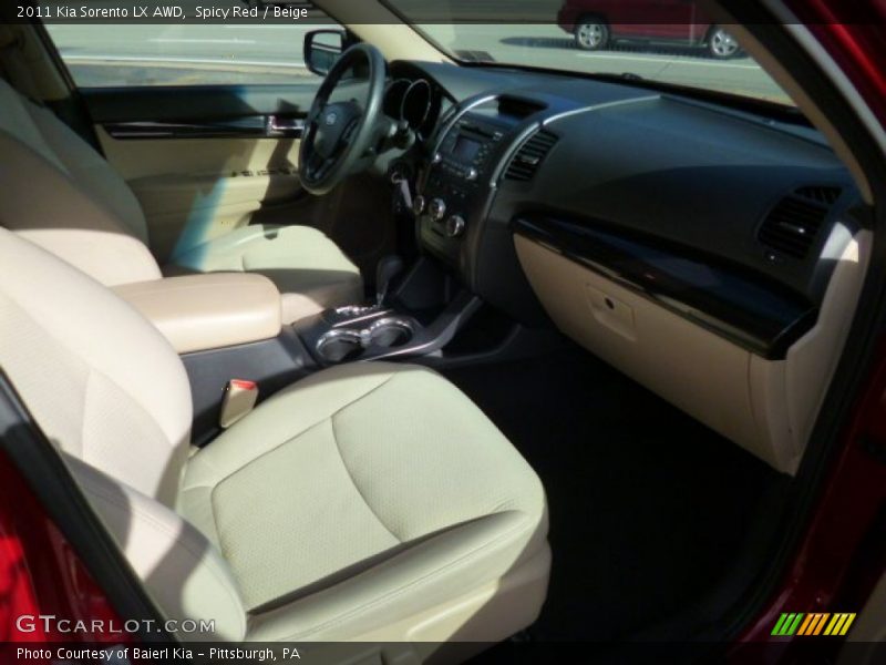 Spicy Red / Beige 2011 Kia Sorento LX AWD