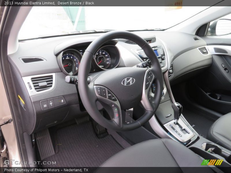 Desert Bronze / Black 2013 Hyundai Elantra Limited
