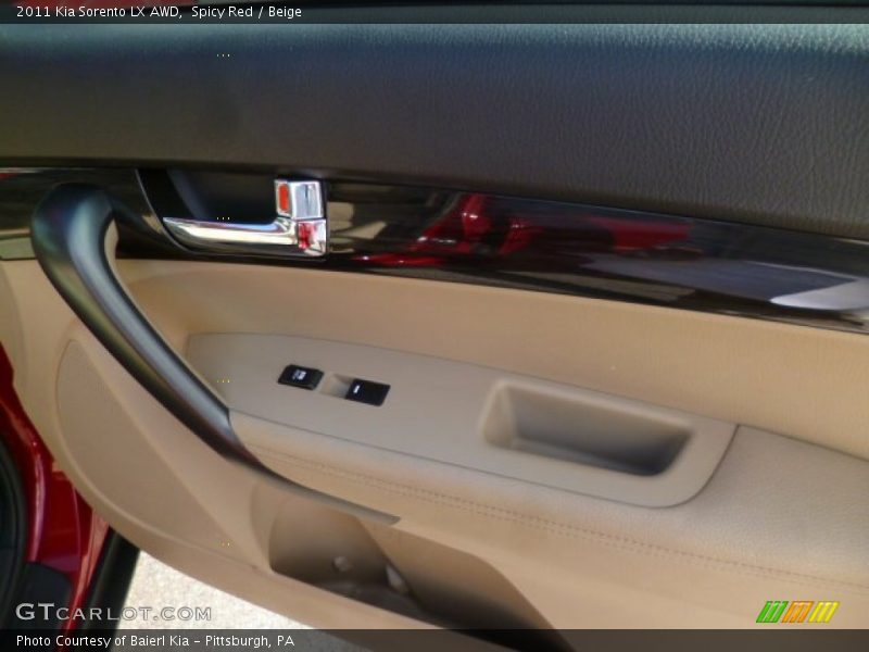 Spicy Red / Beige 2011 Kia Sorento LX AWD