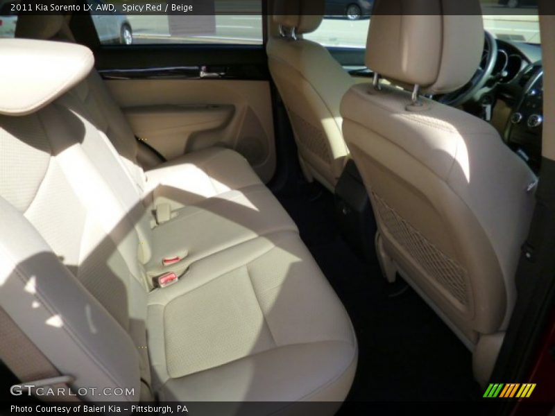 Spicy Red / Beige 2011 Kia Sorento LX AWD
