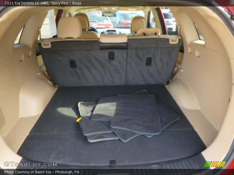 Spicy Red / Beige 2011 Kia Sorento LX AWD