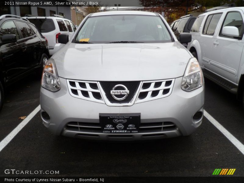 Silver Ice Metallic / Black 2011 Nissan Rogue S AWD