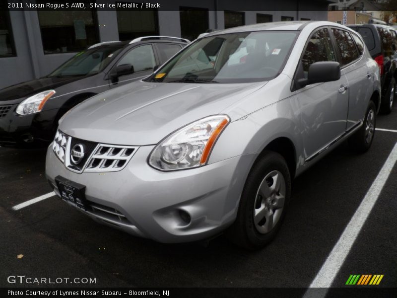 Silver Ice Metallic / Black 2011 Nissan Rogue S AWD