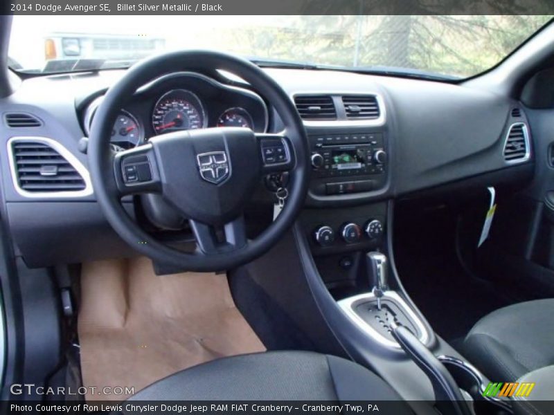 Billet Silver Metallic / Black 2014 Dodge Avenger SE