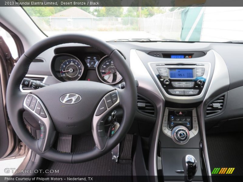 Desert Bronze / Black 2013 Hyundai Elantra Limited