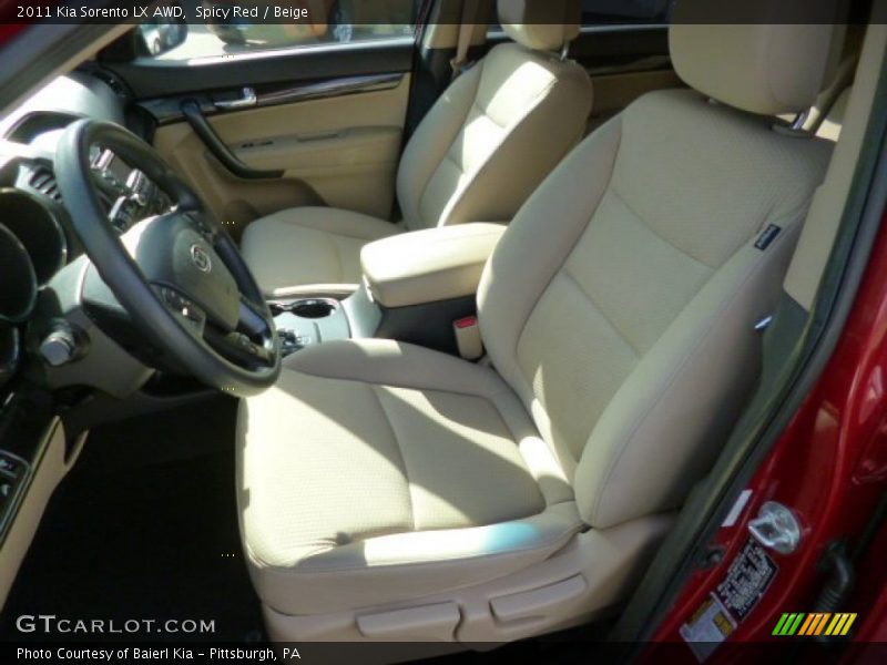 Spicy Red / Beige 2011 Kia Sorento LX AWD