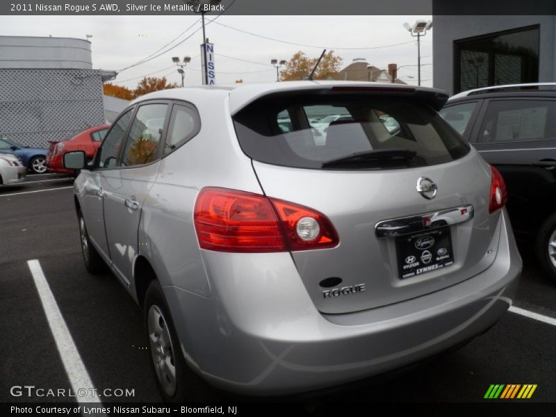 Silver Ice Metallic / Black 2011 Nissan Rogue S AWD