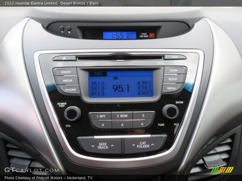 Desert Bronze / Black 2013 Hyundai Elantra Limited