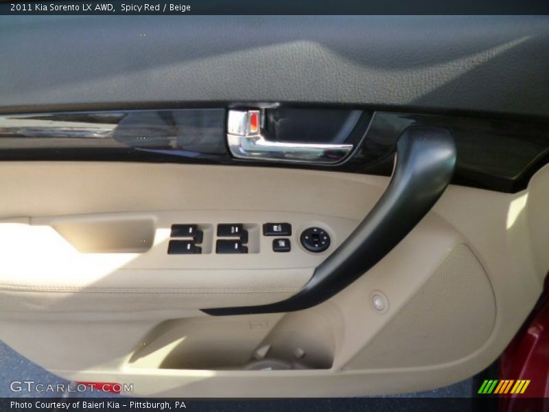 Spicy Red / Beige 2011 Kia Sorento LX AWD