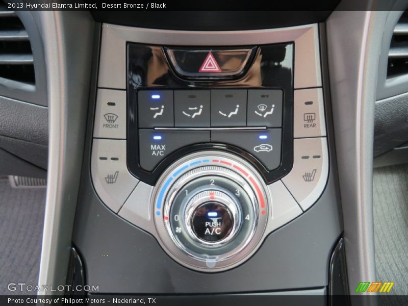 Desert Bronze / Black 2013 Hyundai Elantra Limited