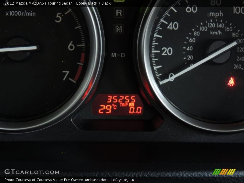 Ebony Black / Black 2012 Mazda MAZDA6 i Touring Sedan