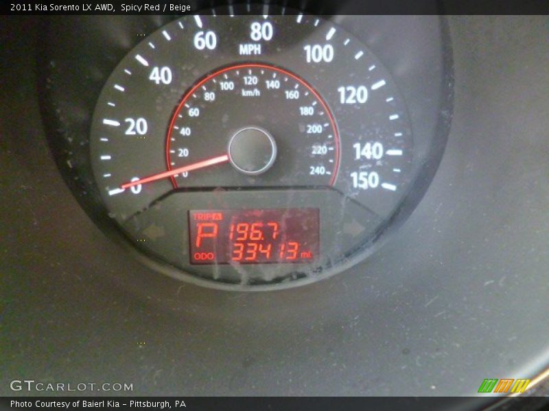 Spicy Red / Beige 2011 Kia Sorento LX AWD