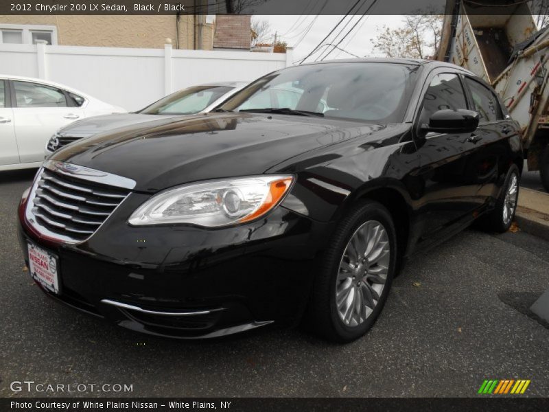 Black / Black 2012 Chrysler 200 LX Sedan