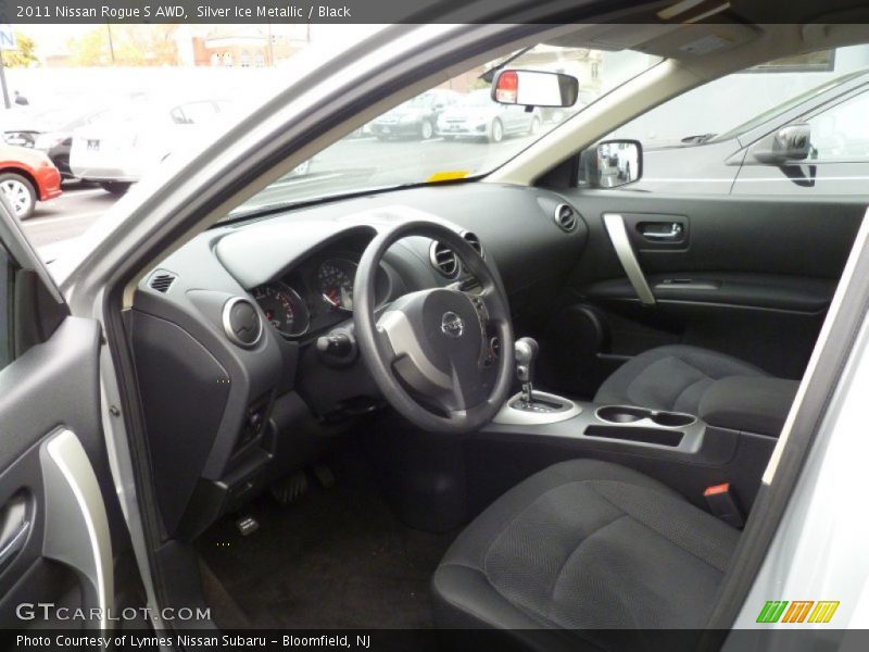 Silver Ice Metallic / Black 2011 Nissan Rogue S AWD