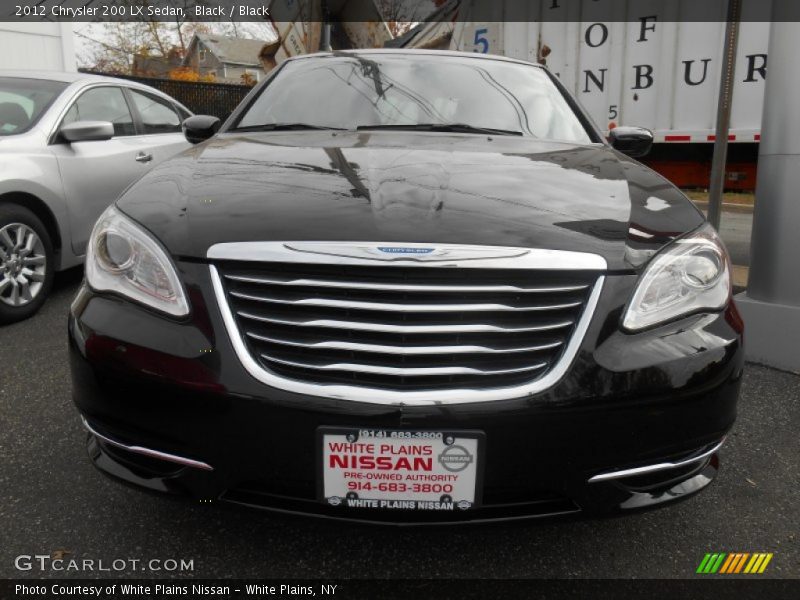 Black / Black 2012 Chrysler 200 LX Sedan