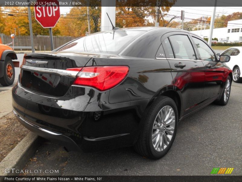 Black / Black 2012 Chrysler 200 LX Sedan