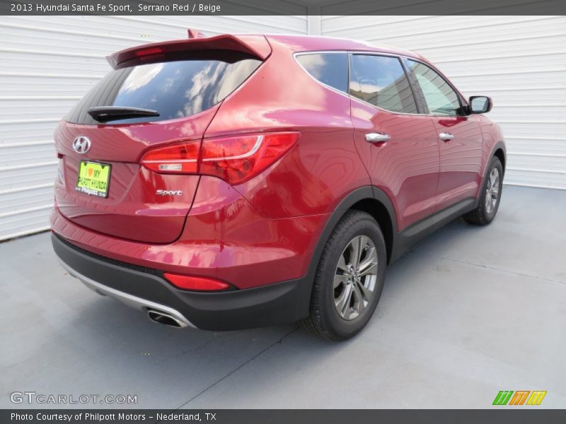 Serrano Red / Beige 2013 Hyundai Santa Fe Sport