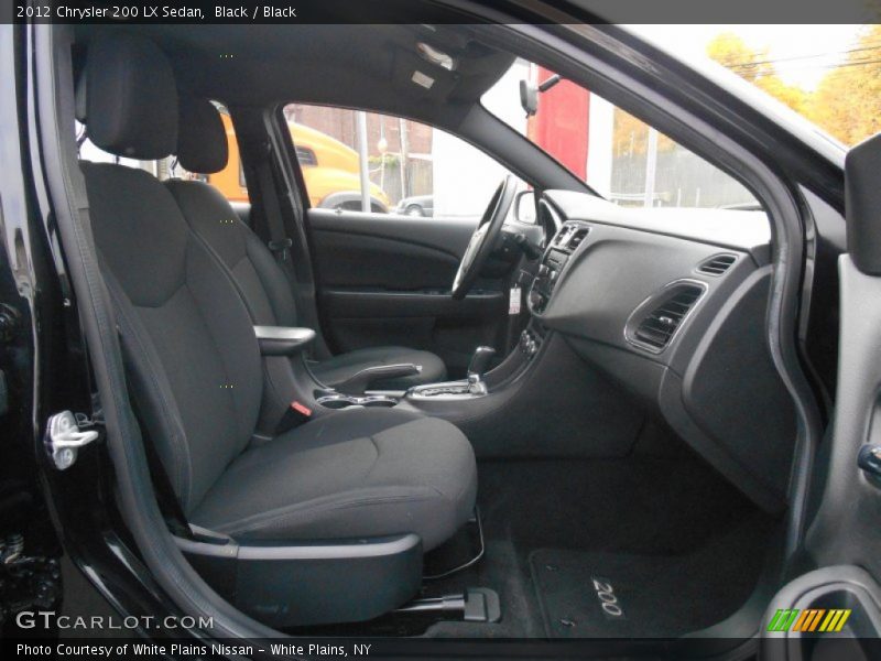 Black / Black 2012 Chrysler 200 LX Sedan