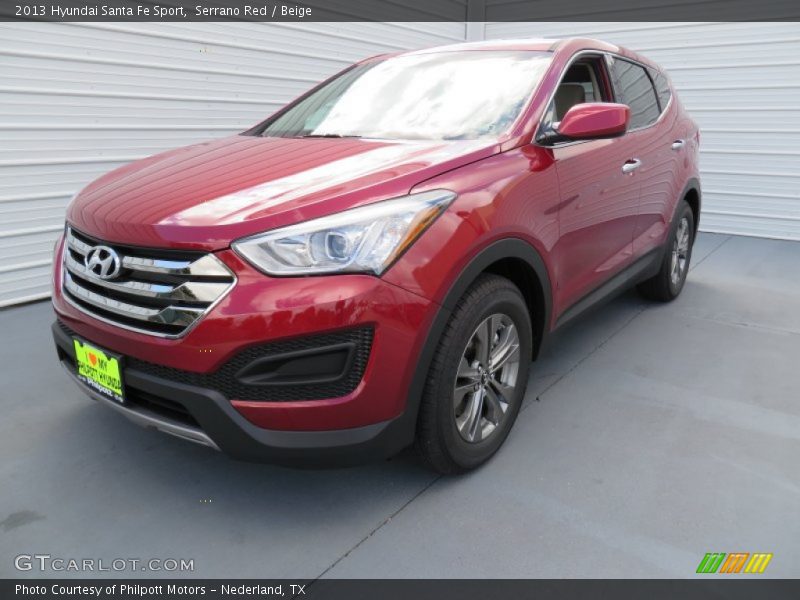 Serrano Red / Beige 2013 Hyundai Santa Fe Sport