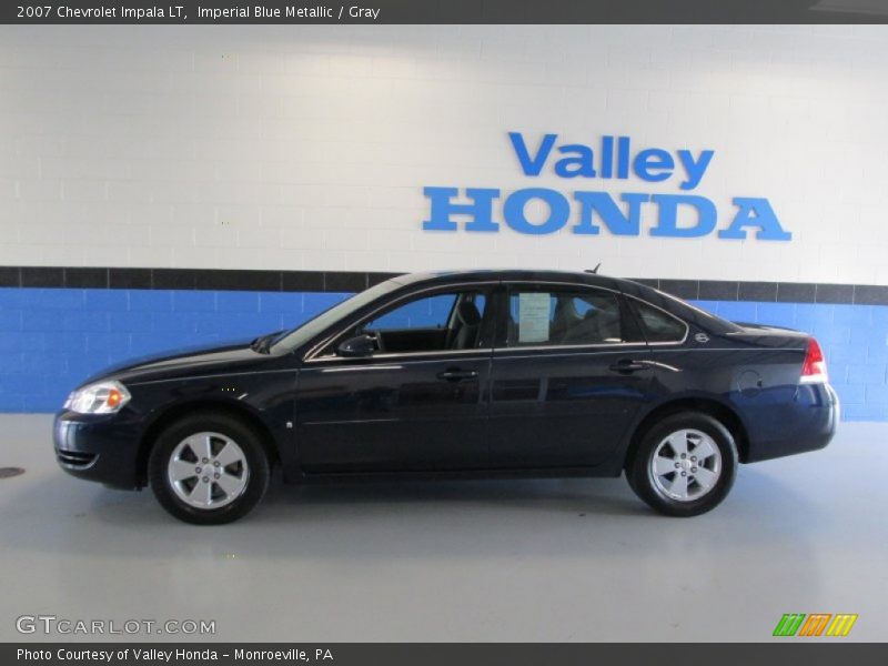 Imperial Blue Metallic / Gray 2007 Chevrolet Impala LT