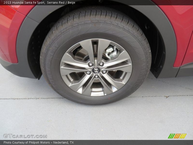Serrano Red / Beige 2013 Hyundai Santa Fe Sport