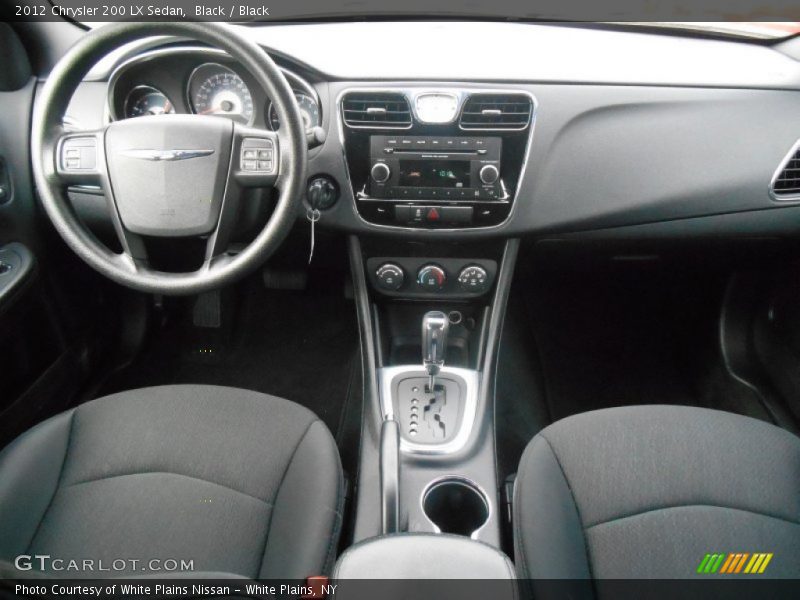 Black / Black 2012 Chrysler 200 LX Sedan