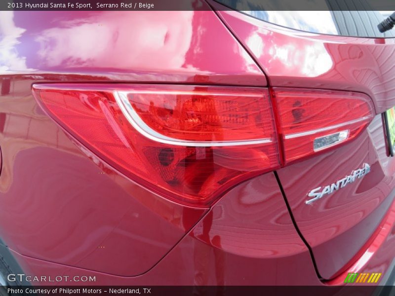 Serrano Red / Beige 2013 Hyundai Santa Fe Sport