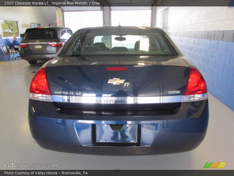 Imperial Blue Metallic / Gray 2007 Chevrolet Impala LT