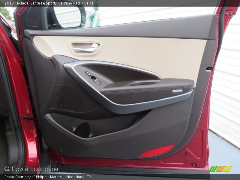 Serrano Red / Beige 2013 Hyundai Santa Fe Sport
