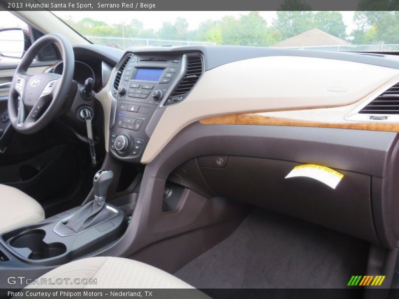 Serrano Red / Beige 2013 Hyundai Santa Fe Sport