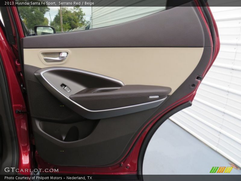 Serrano Red / Beige 2013 Hyundai Santa Fe Sport