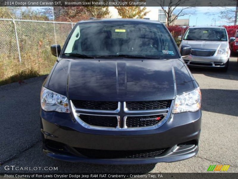 Maximum Steel Metallic / Black/Light Graystone 2014 Dodge Grand Caravan SXT