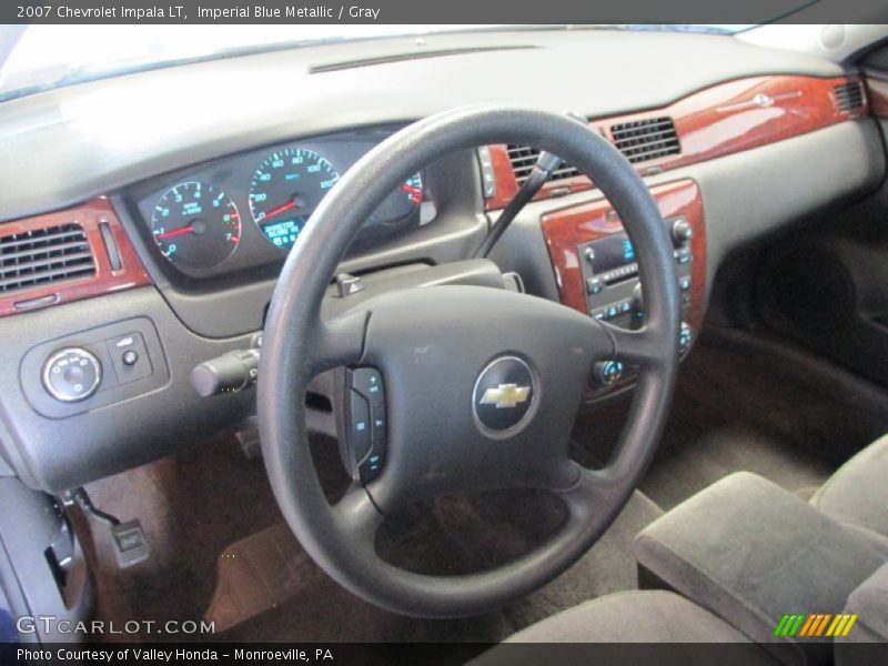 Imperial Blue Metallic / Gray 2007 Chevrolet Impala LT