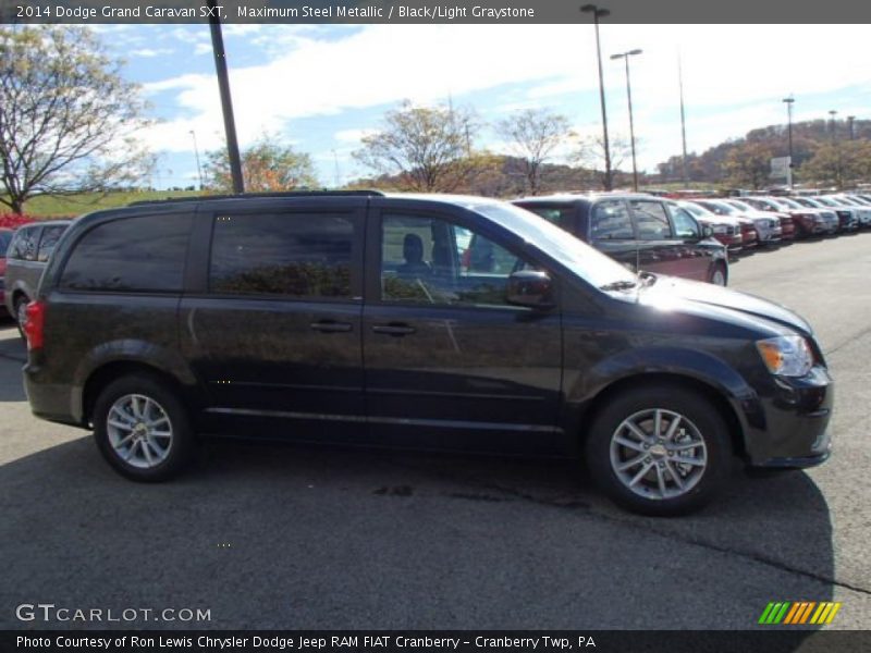 Maximum Steel Metallic / Black/Light Graystone 2014 Dodge Grand Caravan SXT