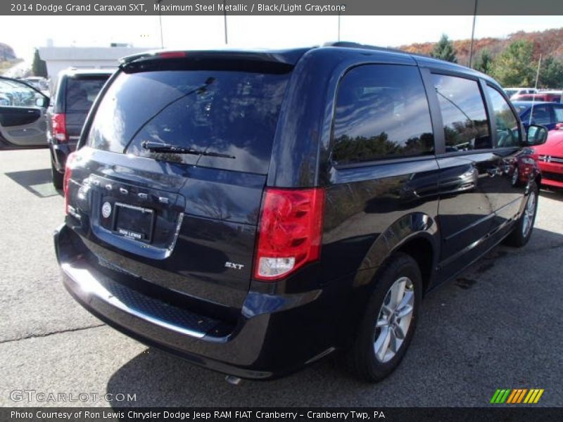 Maximum Steel Metallic / Black/Light Graystone 2014 Dodge Grand Caravan SXT