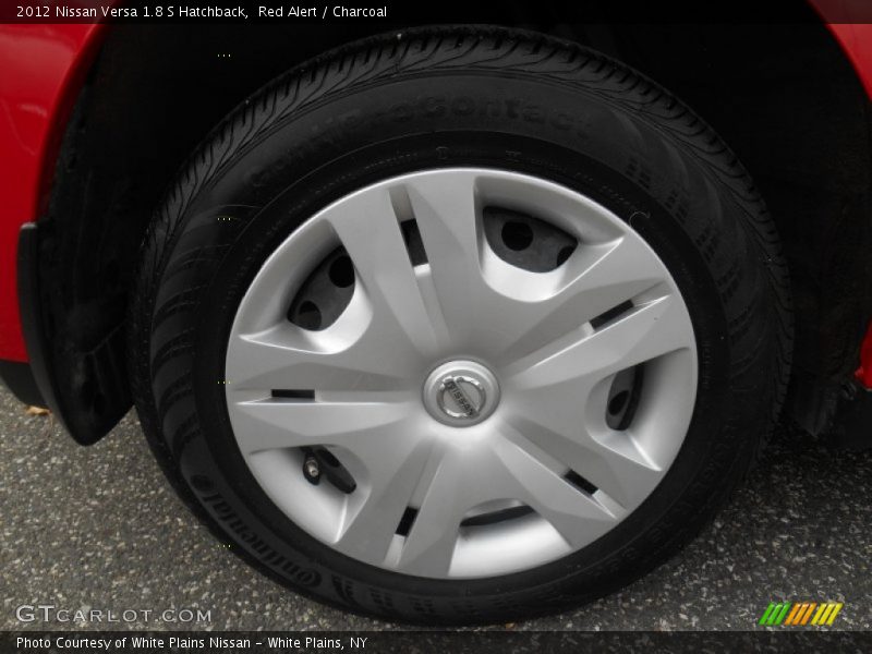 Red Alert / Charcoal 2012 Nissan Versa 1.8 S Hatchback