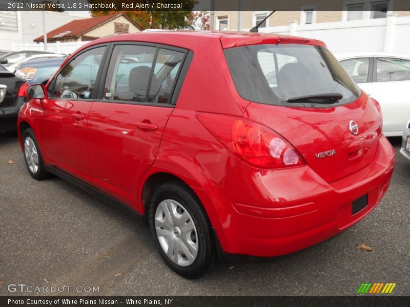 Red Alert / Charcoal 2012 Nissan Versa 1.8 S Hatchback