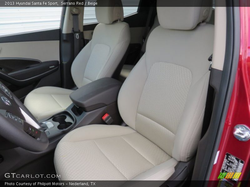 Serrano Red / Beige 2013 Hyundai Santa Fe Sport