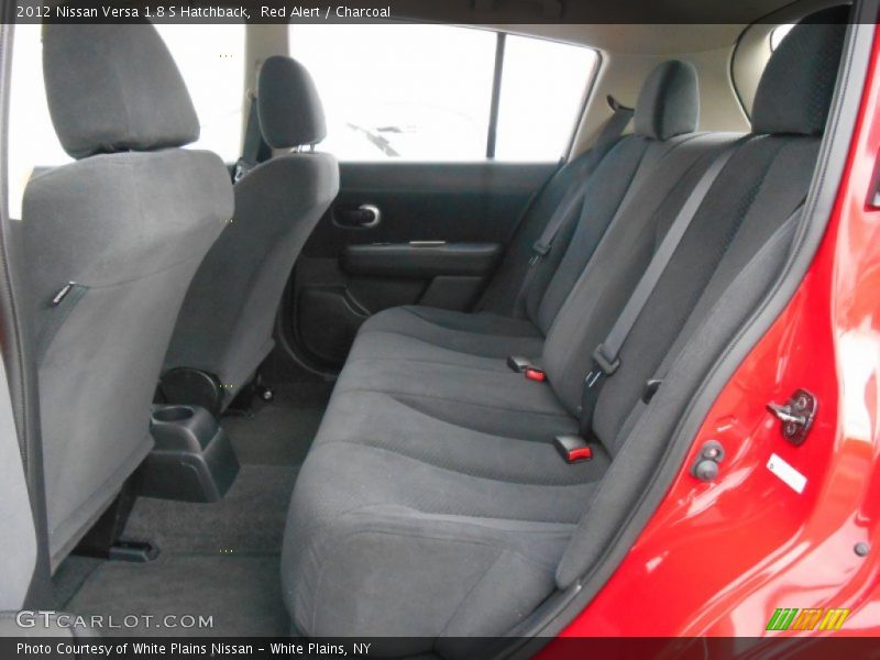 Red Alert / Charcoal 2012 Nissan Versa 1.8 S Hatchback