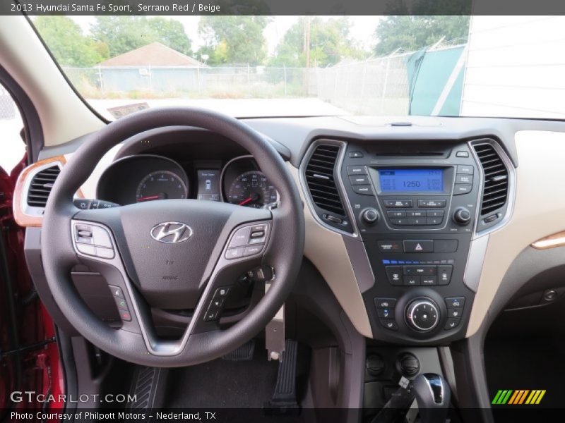Serrano Red / Beige 2013 Hyundai Santa Fe Sport