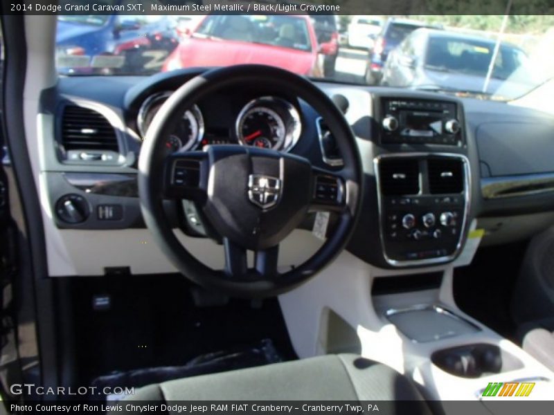 Maximum Steel Metallic / Black/Light Graystone 2014 Dodge Grand Caravan SXT