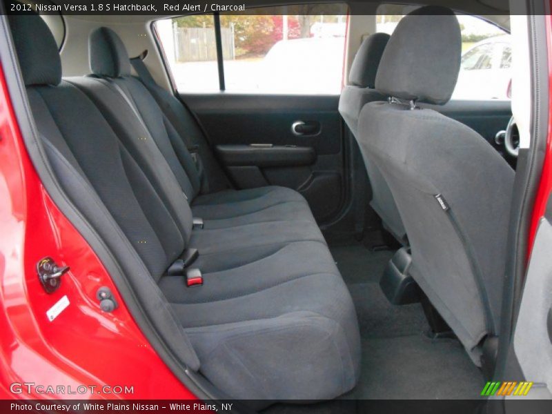 Red Alert / Charcoal 2012 Nissan Versa 1.8 S Hatchback