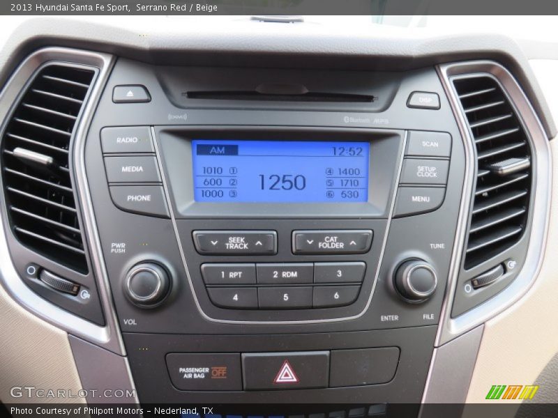 Serrano Red / Beige 2013 Hyundai Santa Fe Sport